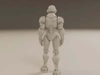 humanoid robot 3D print model