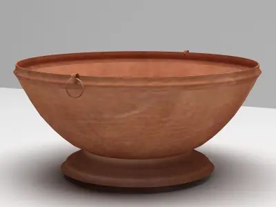 ghangal 3d model copper bowl 3D model
