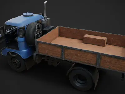 IFA w50 Truck  Low-poly 3D model