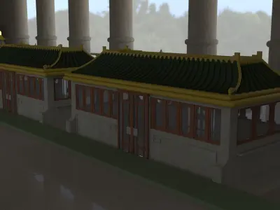 ba sing se train station from avatar the last airbender 3D model