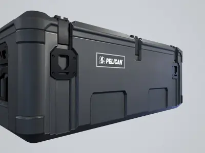 Military Cargo Case Low-poly 3D model