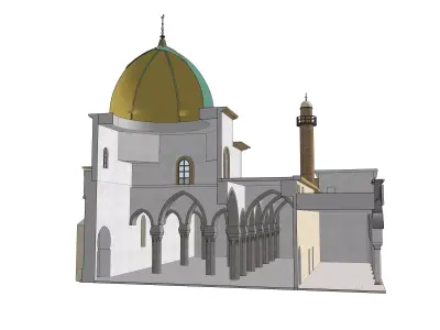 Al Nuri Great Mosque Reconstruction 3D model