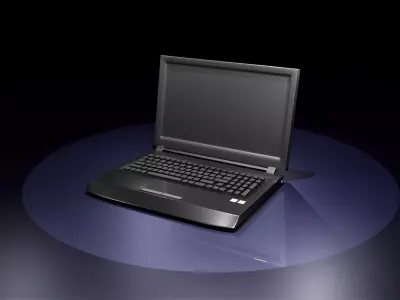 Laptop  Free low-poly 3D model