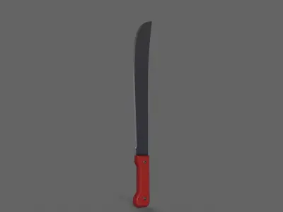 PBR Machete V3b Low-poly 3D model