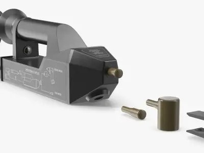  Compact Chemical Agent Detector with Nozzles Black 