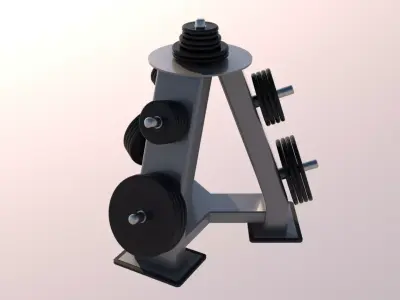 Weight plate tree 3D model purchase