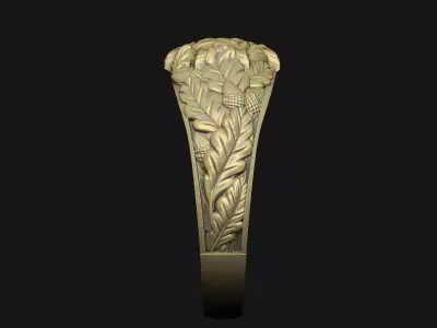 Pattern oak royal design luxury dynasty leaf seed acanthus 3D print model