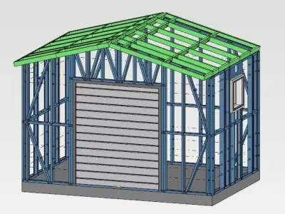Neo-Shed Free low-poly 3D model