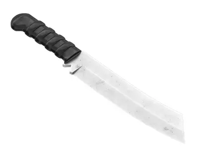 battle knife v10 3D model