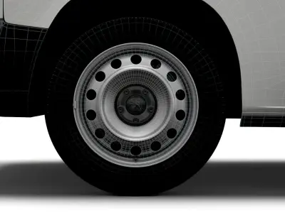 Peugeot Partner Professional 2020 wheel 3D model
