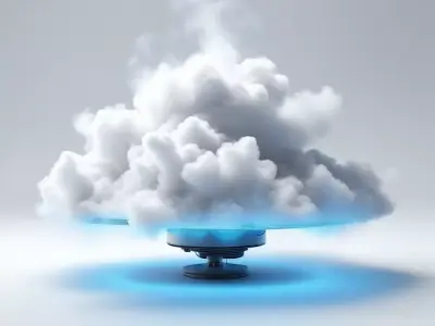 Futuristic Cloud Data Platform 3D model