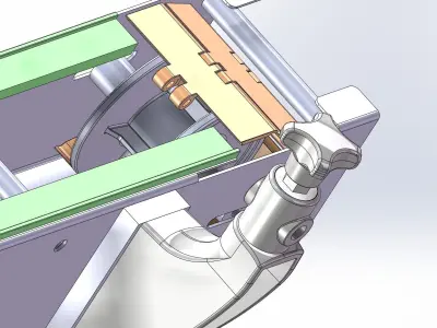 Labeling machine assembly line 3D model