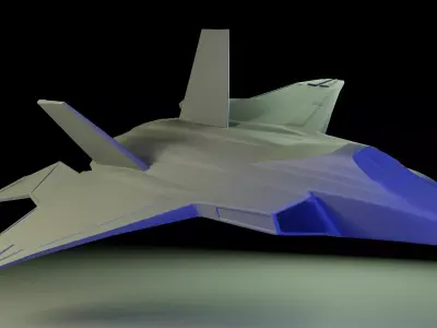 F-22 Raptor  Free low-poly 3D model