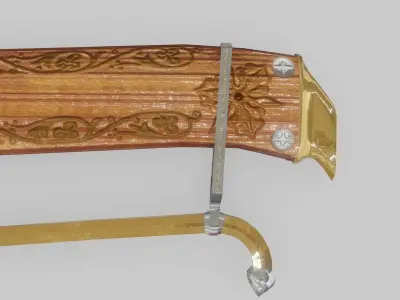 Katana messer  Low-poly 3D model