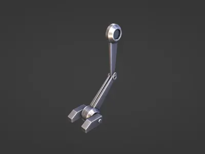 Mechanical -  Robot arm or leg Low-poly 3D model