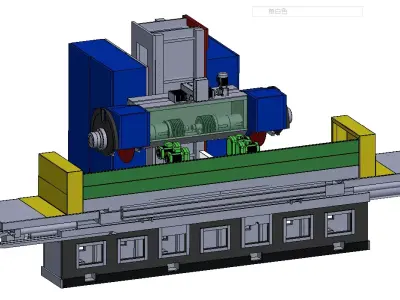 High-Speed Cutting Equipment for Bidirectional Heat Sinks 3D model