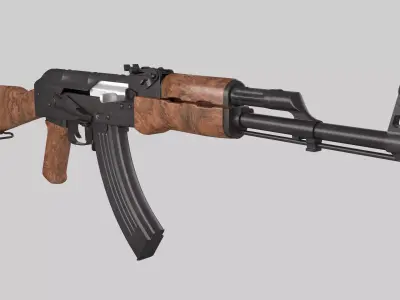 PBR AK47 MODEL rifle Low-poly 3D model