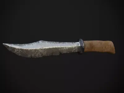 Killer Hunting Knife Free low-poly 3D model