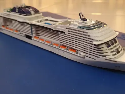 MSC Grandiosa cruise ship 3D print model 3D print model