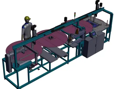 automatic sewing machine 3D model