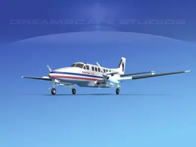 Beechcraft B99 American Eagle 3D model
