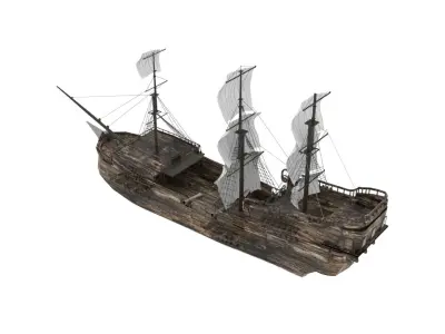 Sailboat Galleon 3D model