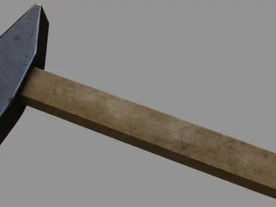 Hammer Low-poly 3D model 30