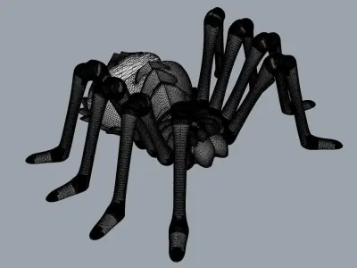 Spider phone holder 3D print model