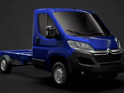 Citroen Jumper Chassis Single Cab 3450WB 2020 3D model