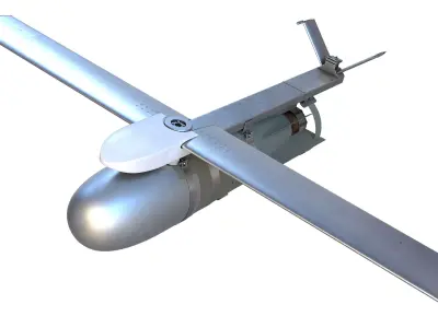 FAB-3000 with UMPK Russian Glide Bomb 3D model