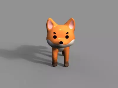 Fox toy 3D model