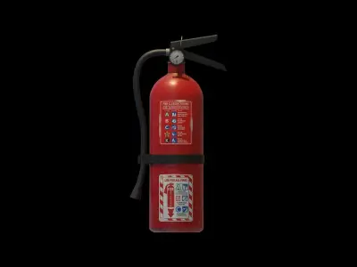 Fire Extinguisher Low-poly 3D model 7