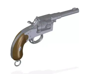 Reichsrevolver M1883 3D model