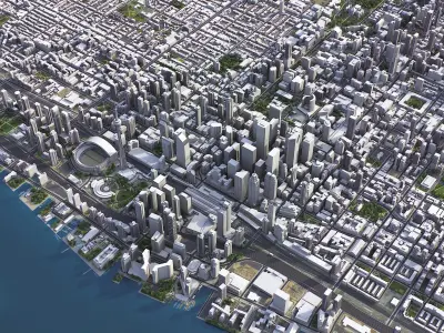 Toronto Low-poly 3D model