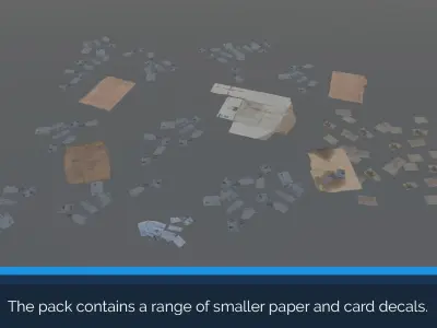 20 Cardboard Box Pack Low-poly 3D model