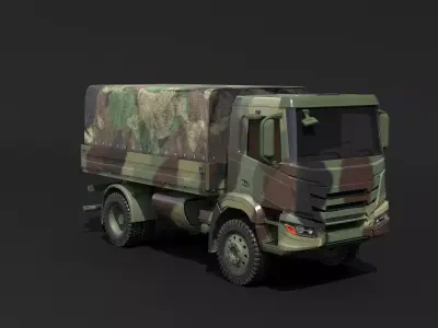 Generic Military Camo Truck 3D model