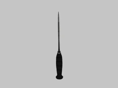 Knife Low-poly 3D model 13