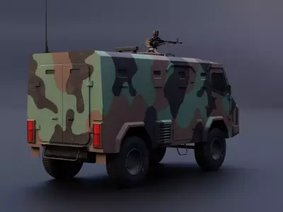 Alvis Tactica - Blender Game-Ready Asset Low-poly 3D model