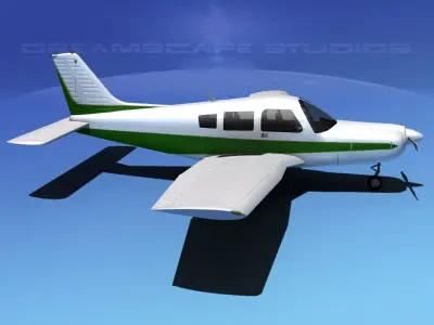 Piper Warrior II 3D model get