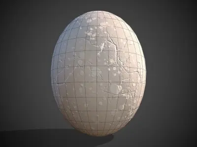 Dinosaur Egg Low-poly 3D model get