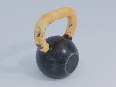 Kettle Bell Low-poly 3D model