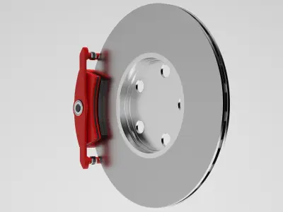 Brake disc 3D model from CGTrader