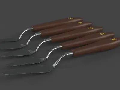 Palette Knife 3D model purchase