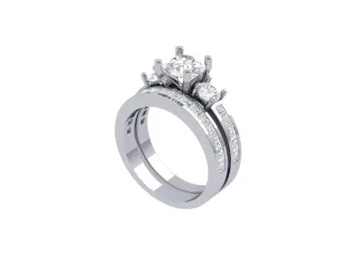 Wedding Ring  3D print model 384