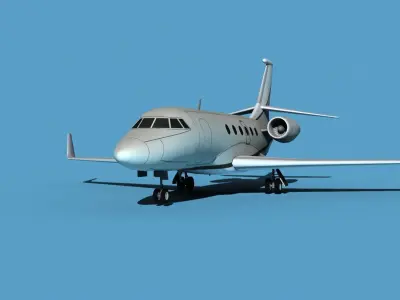 Dassault Falcon 2000 V13 3D model purchase