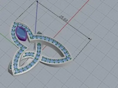female ring 3D print model