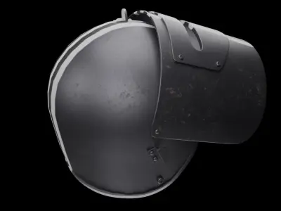 helmet Mask-1Sch 3D model