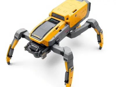 Heavy-duty Industrial Spider Loader model pack Low-poly 3D model