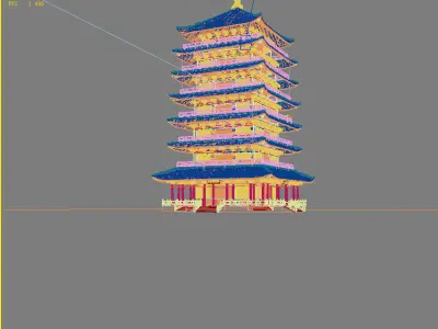 Chinese Style Architecture 3D model 62