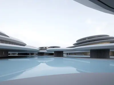 3D concept city 3D model